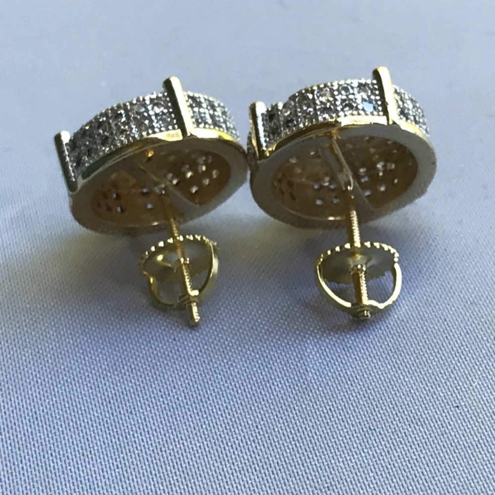 New! Sterling Micro-Paved Stud Earrings - Picture 8 of 9